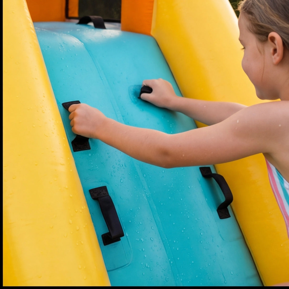 JumpJoy Tropical Splash Park™ – Inflatable Water Slide Bounce House — view 4